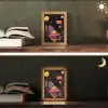 Abstract - Vormen - Lijnen - Kleurrijk Light Box met kabel (Tafellamp) klein -sfeer3