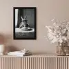 Konijn - Bunny - Zonnebril - Tafelkleed - Pasta - Schattig fotolijst zwart zonder passe partout klein -sfeer5