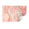 Marmer - Pastel - Roze - Blauw - Marmerlook - Abstract Muursticker klein -3d