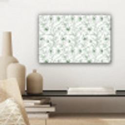 Bloemen - Getekend - Groen canvas 2cm klein 34 -sfeer6