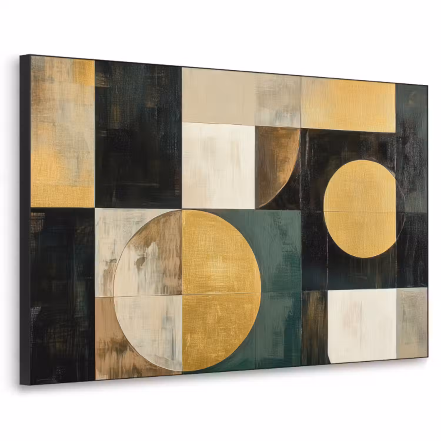 Art Frame - Abstract - Goud - Brons - Vormen - Geometrisch