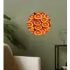 Sinaasappels - Oranje - Gesneden Wandcirkel behangsticker klein 186 -sfeer2