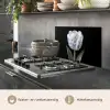 Tulp - Patroon - Blauw keuken achterwand spatscherm klein -usp_NL
