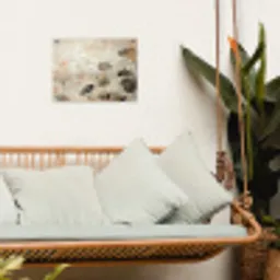 Bloemen - Japandi - Wabi sabi tuinposter los doek klein -sfeer7