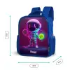 Space tennis Kinderrugzak - Blauw middel -productfoto_formaten