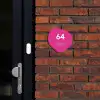 Felroze - Modern Naambord Organisch middel -sfeer1
