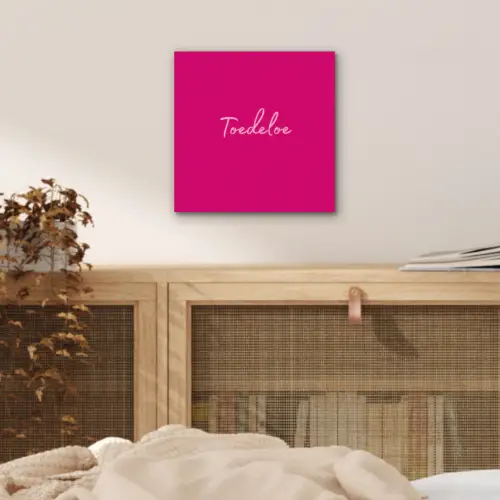Toedeloe - Roze aluminium wit klein -sfeer3