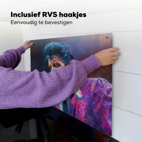 Expressief - Microfoon - Paars Inductie beschemer met haakjes middel -ky-ophangen-nl