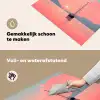 Zeilboot - Roze zee - Zonsondergang - Bergen Inductie beschemer met haakjes middel -ky-schoon-nl