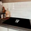 Frietjes - Futuristisch - Zilver Inductie beschermer vinyl 3mm klein -sfeer3