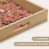 Klassiek - Botanisch - Roze Dienblad Rechthoek middel 911 -USP_HandgreepNL