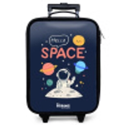 Astronaut - Quote - Planeten - Sterren Kinderkoffer - Zwart klein -zzz_website3d