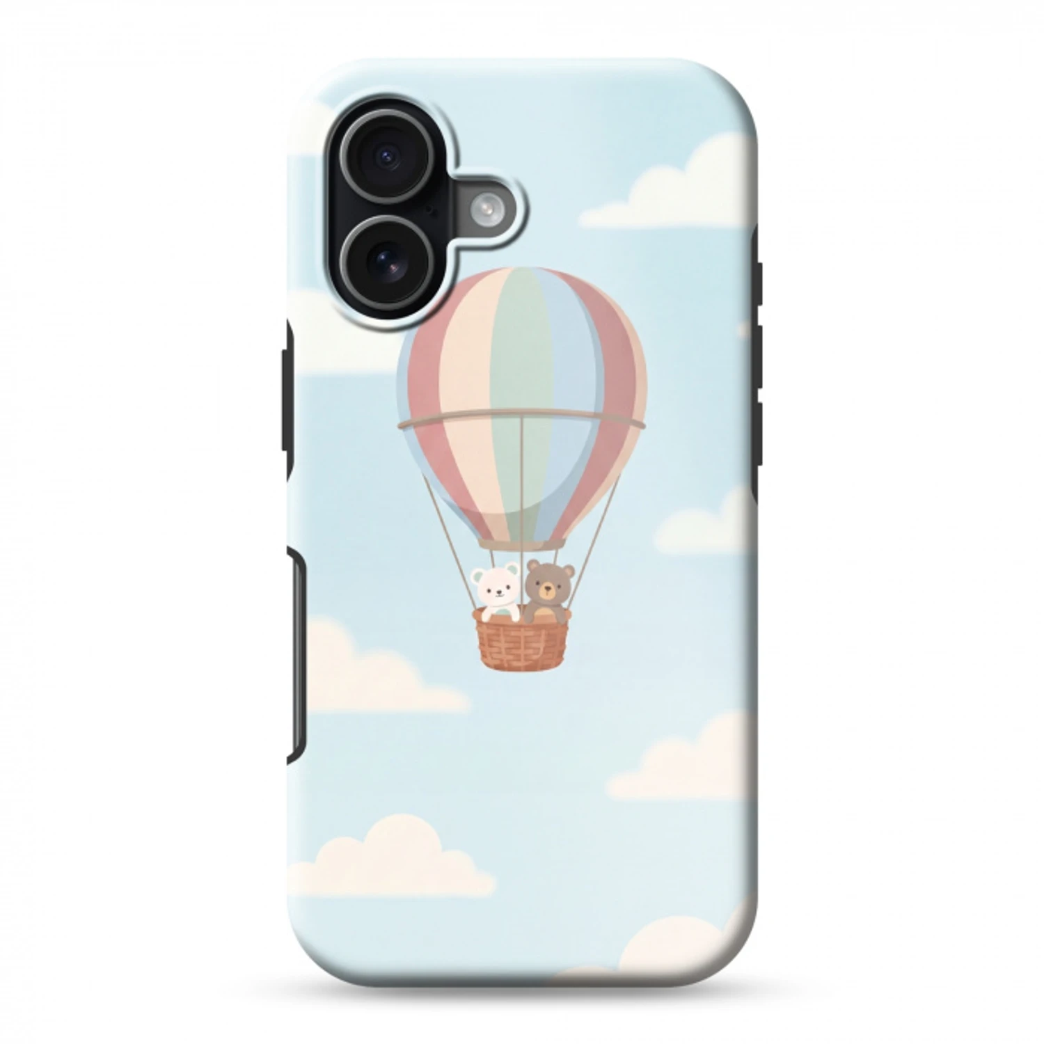 Luchtballon - Beren - Pastel Toughcase MagSafe Apple iPhone 17 klein -3d