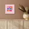 You're doing great - Roze - Kleurrijk aluminium wit klein -sfeer4