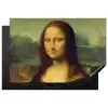 Mona Lisa - Leonardo da Vinci Inductie beschermer vinyl 3mm klein -3d