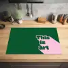 This is art - Schaduw - Roze Inductie beschermer vinyl 3mm klein -sfeer5