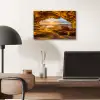 Grot - Zee - Horizon - Zonsondergang aluminium wit klein -sfeer5