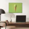Hoorntje - Schepijs - Groen PET vilt klein -sfeer5