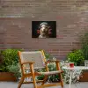 Schaap - Kokskleding - Neon - Quote Tuinposter op houten frame 2 cm dik klein -sfeer3