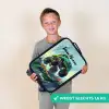 Groene Monstertruck met Penseelstreken Kinderkoffer - Zwart klein -sfeer4_NL