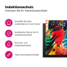 Bladeren - Vormen - Abstract - Kleurrijk Inductie beschermer vinyl 3mm klein -zzzzzzz-lf-ups