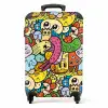 Schattige Beestjes in Stad NBS - Handbagage koffer - Unisex middel -productfoto_recht