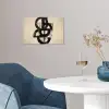 Cirkels - Lijnen - Vormen - Zwart poster papier klein -sfeer3