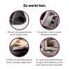 Paard - Sport - Zwart - Wit Inductie beschermer vinyl 3mm middel -zzzzzzz-cc-werking