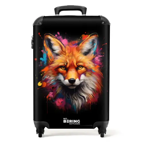 Vos als street art kunstwerk NBS - Handbagage koffer - Kinderen Unisex middel -productfoto_recht