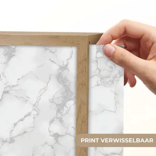 Wit - Marmer - Grijs Light Box met batterij (Wandlamp) middel 907 -USP_websiteprintNL