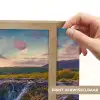 Waterval - Planten - Mos - Landschap - Zonsondergang - Rots Light Box met batterij (Wandlamp) middel -USP_websiteprintNL