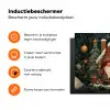 Kerst - Gnomen - Peperkoekhuisje - Rood - Groen Inductie beschermer vinyl 3mm klein -zzzzzzz-td-ups