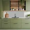 Grijs - Effen print keuken achterwand 2 middel 871 -sfeer3