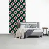 Groen - Roze - Retro - Sterren fotobehang vinyl groot 64 -slaapkamer
