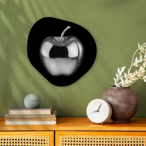 Appel - Metallic - Symmetrisch Wandcirkel Organisch Forex 3mm klein -sfeer2