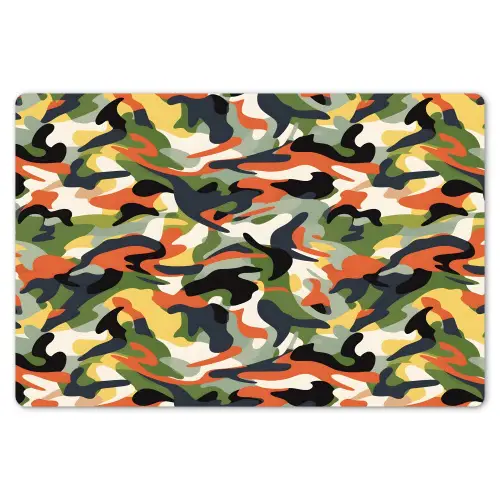 Kleurrijke - Camouflage - Organische - Vormen Placemat vinyl groot 368 -zzsfeer1_Kitchenyeah-website
