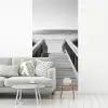 Loopbrug - Hout - Strand - Zee fotobehang vinyl groot -woonkamer