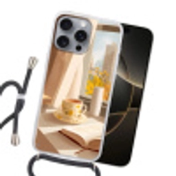 Thee - Boek - Thee - Herfst Hoesje iPhone 16 Pro Max met koord klein -sfeer1