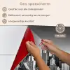 Skyline - Stad - Wolkenkrabbers - Zwart - Wit keuken achterwand spatscherm klein -spatscherm_NL