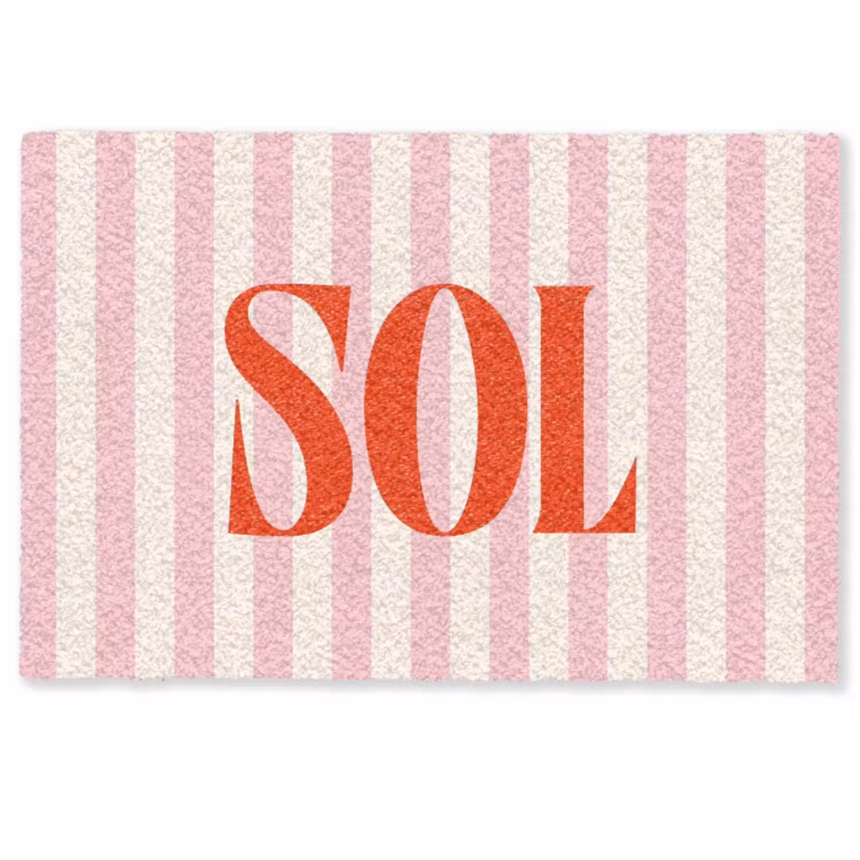Zachtroze - Rood - Strepen - Sol Deurmat klein -zkaufland3d