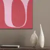 Rood - Love - Valentijn - Roze PET vilt klein -sfeer6_closeup