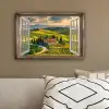 Doorkijk - Toscane - Uitzicht - Landschap - Zomer canvas 2cm klein -sfeer3