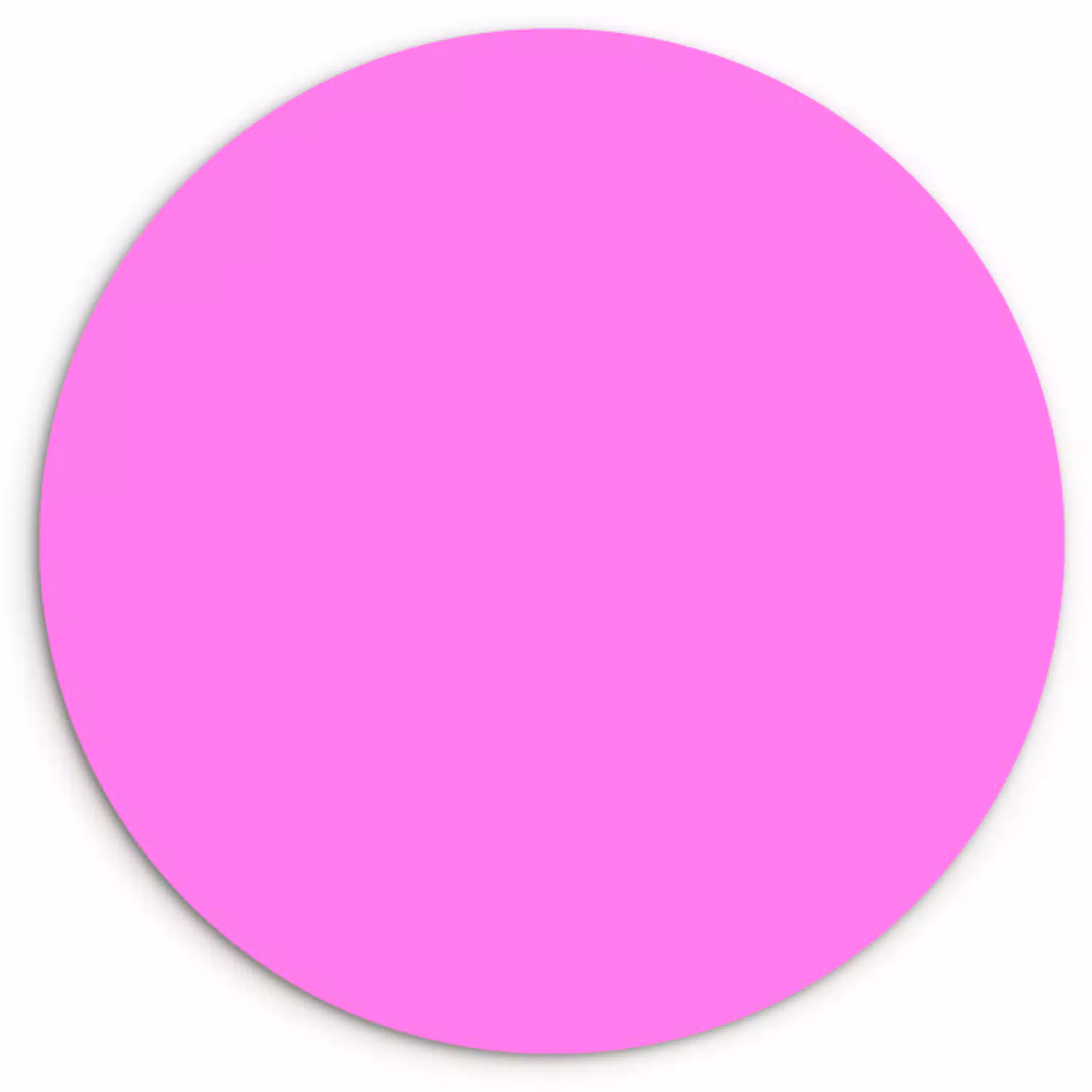 Bright - Orchid - Roze Wandcirkel kunststof plaat 5mm dik klein 188 -3d