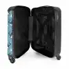 Walvissen met zeesterren patroon blauw NBS - Handbagage koffer - Kinderen Unisex middel -binnenkant