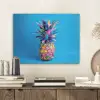 Ananas - Blauw - Tropisch - Vrolijk PET vilt klein -sfeer1