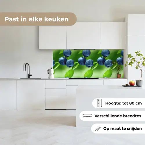Bosbessen - Paars - Bladeren - Groen keuken achterwand 2 middel 871 -sfeer4_NL