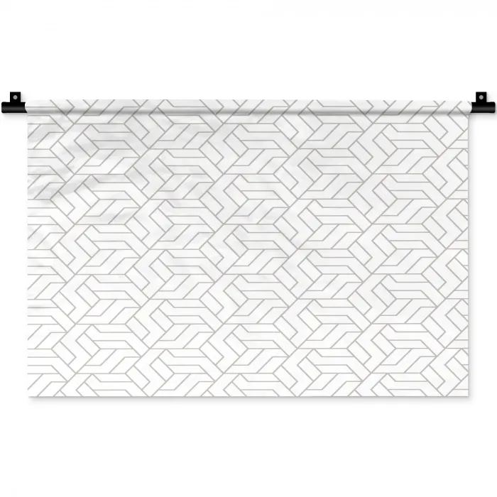 Grafisch - Patroon - Modern - Hexagon Wandkleed katoen klein 269 -zz3d