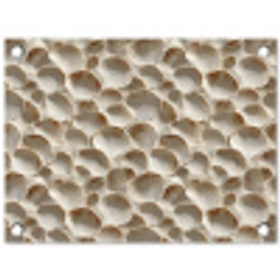 Schelpen - Waaiervorm - Wit tuinposter los doek klein 239 -3d