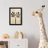 Bladeren - Gestreept - Stengel - Beige fotolijst zwart zonder passe partout klein -usfeer4_kinderkamer