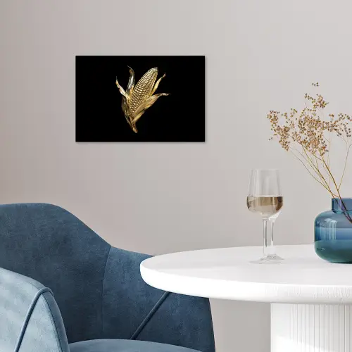 Mais - Eten - Goud - Zwart poster papier klein -sfeer3